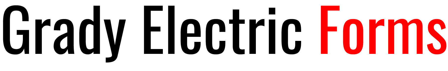 Grady Electric Forms